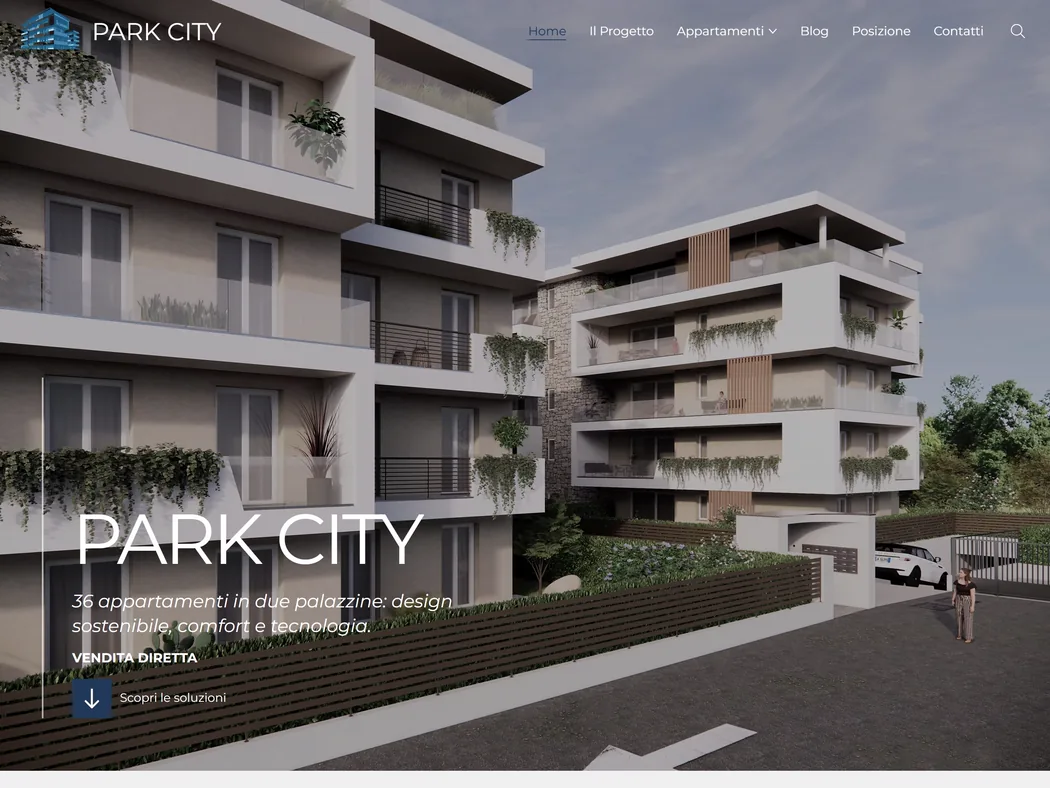 Anteprima del sito Park City Dalmine — Sito immobiliare