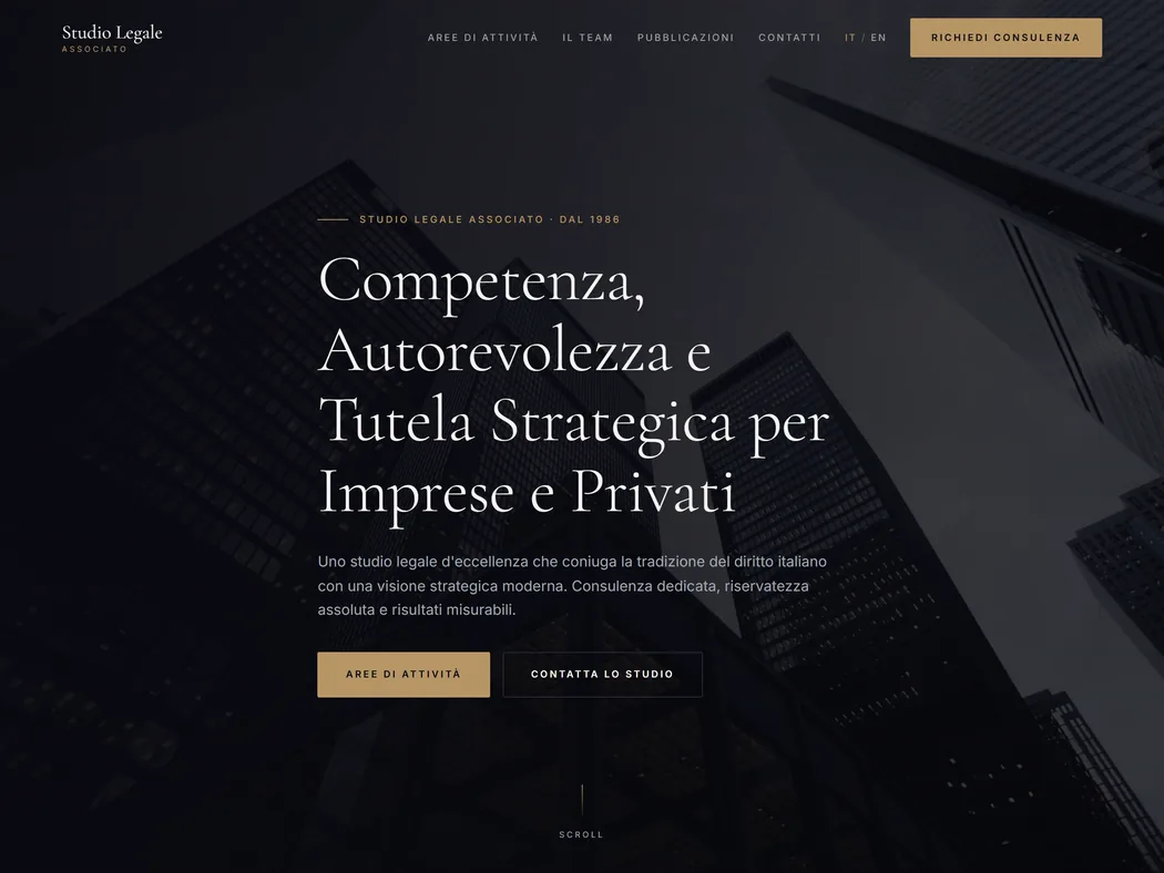 Anteprima del sito Studio legale — Consulenza & professionisti