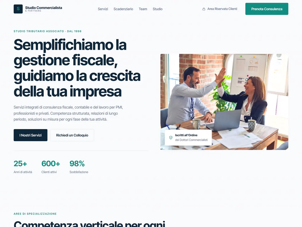Anteprima del sito Studio tributario — Commercialista & fiscale